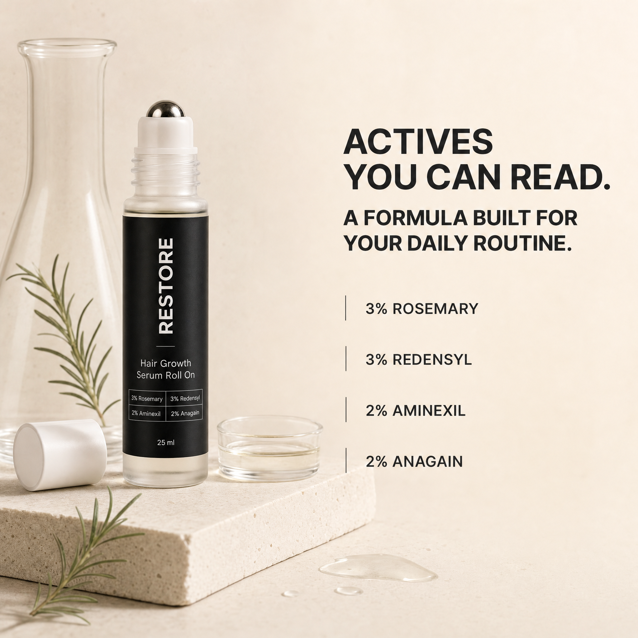 RESTORE® Hair Growth Serum Roll-On