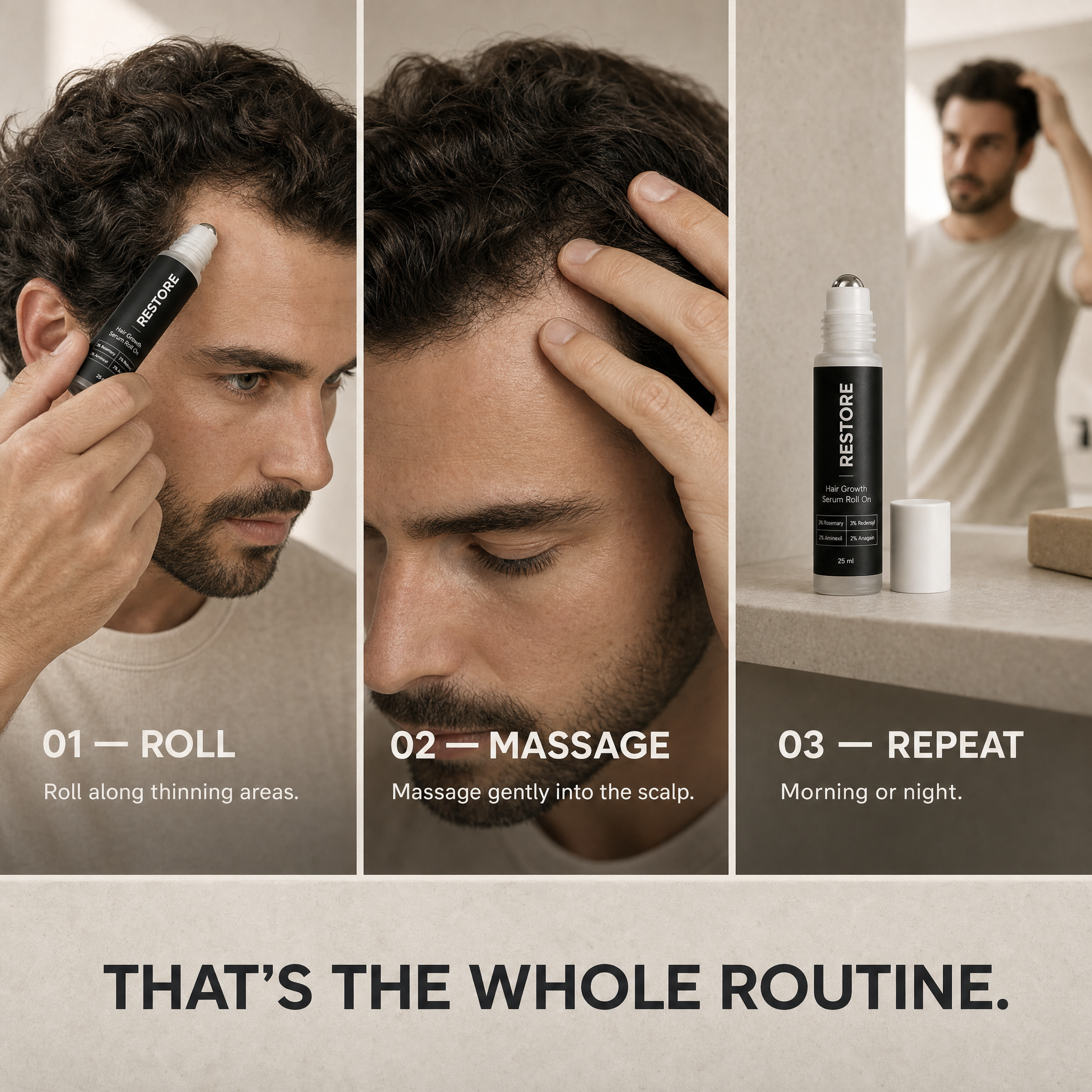 RESTORE® Hair Growth Serum Roll-On